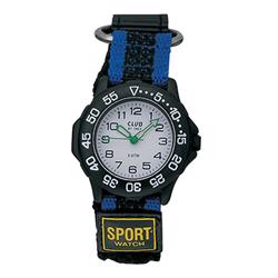 Image of sort rustfri stål Sport Watch Quartz Drenge ur fra Club Time